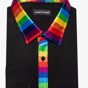 💜🩷💛🖤 (MEN Collared Shirt)💜💛🩷🖤